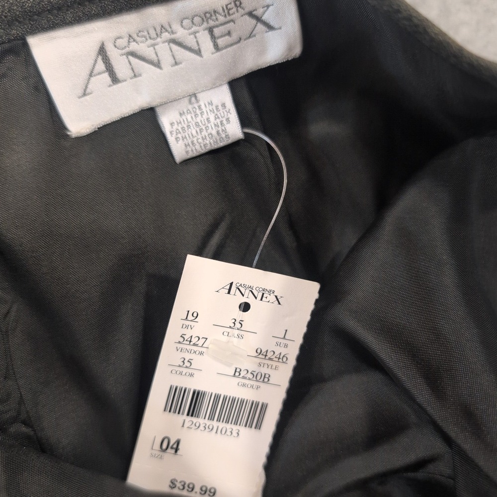 Casual Corner Annex Women's Skirt Pants Suit Two Piece Set Olive Green Size 2/4 - Picture 4 of 4
